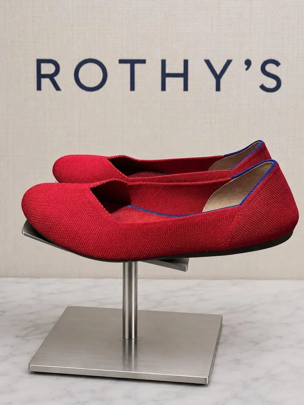 Rothy’s The Flat Red Knit Ballet Flats Women’s Size 11